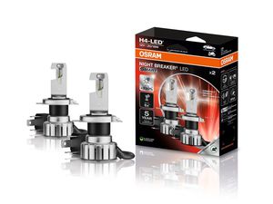 LED OSRAM H4 lemputės Smart Night breaker +330% | 64193DWNBSM-2HB | Legalios keliuose