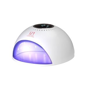 UV/LED nagų lempa 84W PINK WHITE