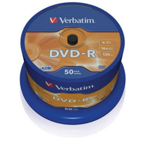 Verbatim DVD-R 4.7GB 16X 50pack AZO MATT SILVER cake box - 43548