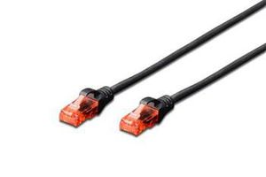 DIGITUS DK-1612-020/BL Premium CAT 6 UTP patch cable Length 2.0m Color black