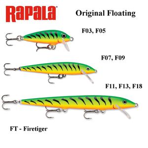 Vobleris Rapala Original Floating FT - Firetiger 3 cm