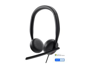 Ausinės Dell Headset WH3024 Built-in microphone USB-C, USB-A Black