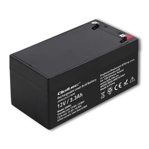 QOLTEC 53065 AGM battery 12V 3.3Ah max. 49.5A