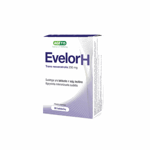 EVELOR H 200 mg trans resveratrolis N30