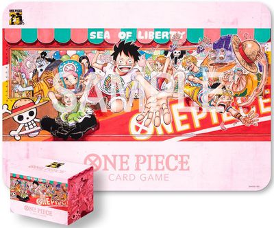 One Piece Card Game - Playmat and Card Case Set - 25th Edition