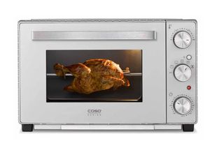 Mini orkaitė Caso Compact oven TO 32 SilverStyle 32 L, Electric, Easy Clean, Manual, Height 34.5 cm, Width 54 cm, Silver