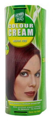 HENNAPLUS Colour Cream dažantis kremas plaukams spalva šilta raudona 5.6