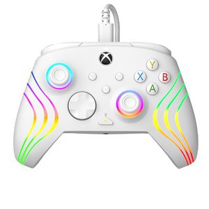 PDP Xbox Series X/S ir PC baltas laidinis valdiklis (Afterglow Wave)