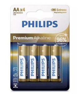Premium Alkaline Batteries AA x4