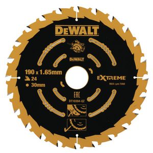 DeWALT pjovimo diskas medienai 190mm x 30mm 24T