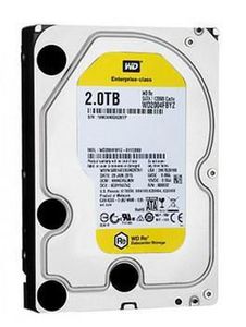 WD Gold 2TB HDD 7200rpm 6Gb/s serial ATA sATA 128MB cache 3.5inch intern RoHS compliant Enterprise Bulk