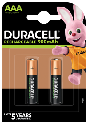 Įkraunamos baterijos DURACELL AAA 900 mAh, 2 vnt