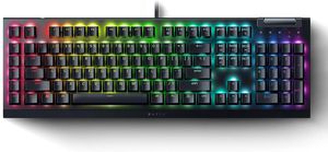 Razer BlackWidow V4 X Mechanical Gaming Keyboard, Yellow Switch - US