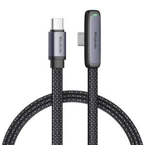 90 degree cable USB-C to USB-C Mcdodo CA-3360, 65W, 1.2m (black)