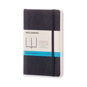 Užrašų knygutė Moleskine Classic 9x14cm, minkštu viršeliu, juodos spalvos