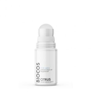 Biocos For Men Citrus Alum Deodorant Natūralus alūno dezodorantas citrusų kvapo, 60ml 