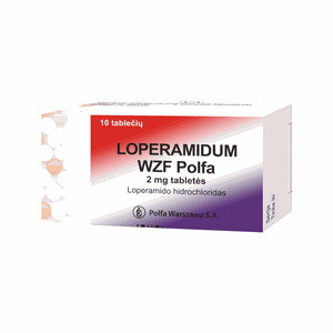LOPERAMIDUM WZF Polfa 2 mg tabletės N10