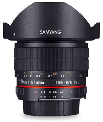 Samyang 8mm f/3.5 UMC Fisheye CSII, Sony E