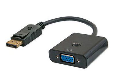 Savio CL-90 vaizdo kabelio adapteris 0,2 m DisplayPort VGA (D-Sub) Juoda