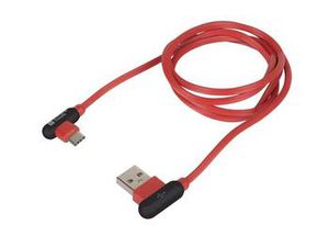 NATEC NKA-1201 Extreme Media cable USB Type-C to USB M 1m Angled Left/Right Red