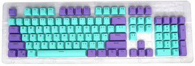 Royal Kludge OEM PBT Keycaps - (104 vnt., Blue Purple, PBT, UK layout)