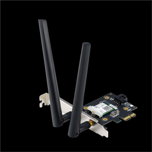 ASUS PCE-AX3000 Dual Band PCI-E WiFi 6 (802.11ax). Supporting 160MHz, Bluetooth 5.0, WPA3 network security, OFDMA and MU-MIMO