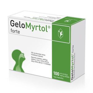 GELOMYRTOL FORTE, 300 mg, skrandyje neirios minkštosios kapsulės, N100