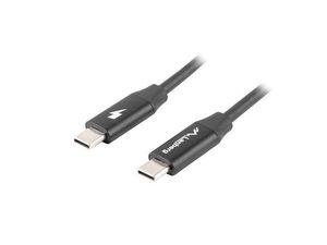 Lanberg Cable USB-C M/M 2.0 CA-CMCM-40CU-0005-Black 0.5m