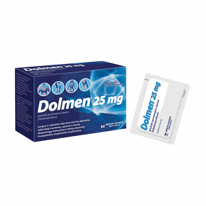 Dolmen 25 mg granulės geriamajam tirpalui N10