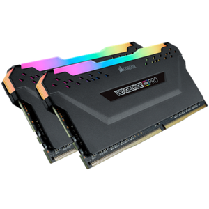 CORSAIR DDR4 3600MHz 32GB (2x16GB) 2x288 DIMM Unbuffered 18-22-22-42 Vengeance RGB PRO black Heat spreader 1.35V  XMP 2.0 for AMD Ryzen