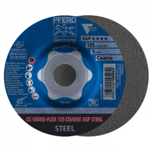 Šlifavimo diskas PFERD CC-Grind-Flex 125 SGP-Steel Coarse