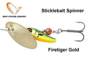 Sukriukė Savage Gear Sticklebait Spinner Firetiger Gold 9.1 g