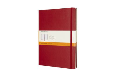 Užrašų knygutė Moleskine Classic 19x25cm, linijomis, kietu viršeliu, raudonos spalvos