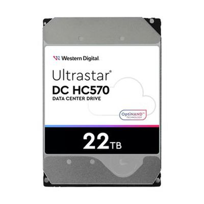 HDD|WESTERN DIGITAL ULTRASTAR|Ultrastar DC HC570|22TB|SAS|512 MB|7200 rpm|3,5"|MTBF 2500000 hours|0F48052