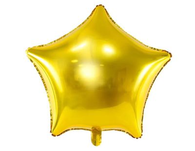 Folinis balionas Auksinė žvaigždutė 48 cm.