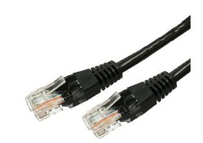 Patch cable cat.6a RJ45 UTP 0,5m black - pack of 10