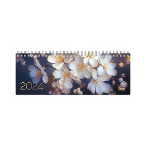 Stalinis kalendorius Timer Spring Flowers, 290x105mm, kartoninis laminuotas viršelis