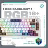 Royal Kludge RH81 White Wireless Mechanical Keyboard | 75%, Hot-swap, RGB, Blue Switches, US