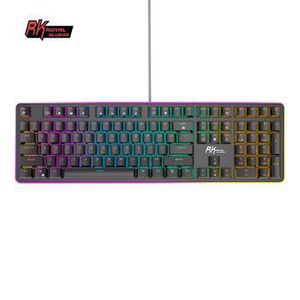 Royal Kludge RK918 RGB juoda laidinė mechaninė klaviatūra | 100%, Red switches, US