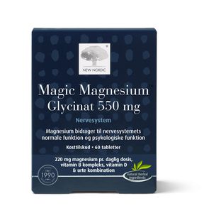 MAGIC MAGNESIUM GLICINATAS,  550 mg 60 tablečių