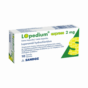 Lopedium express 2 mg kietosios kapsulės N10