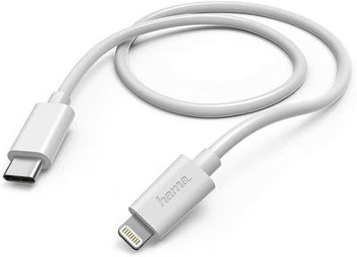 Hama Charge & Sync Cable USB Type-C to Lightning 1m white