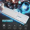 Royal Kludge RK918 RGB white wired mechanical keyboard | 100%, Brown switches, US