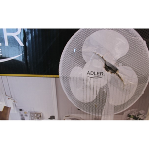 SALE OUT. Adler AD 7305 Adler Stand Fan DAMAGED PACKAGING, DENT ON THE GRID, SCRATCHES ON THE LEG Diameter 40 cm White Number of speeds 3 90 W No Oscillation  | Adler | AD 7305 | Stand Fan | DAMAGED PACKAGING, DENT ON  THE GRID, SCRATCHES ON THE LEG | White | Diameter 40 cm | Number of speeds 3 | Oscillation | 90 W | No