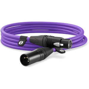XLR CABLE-3m purple - XLR/XLR kabel