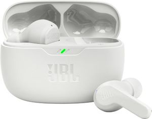 JBL wireless earbuds Wave Beam, white