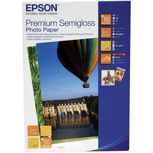 Foto popierius Epson Premium Semigloss Photo Paper 10x15cm, 251g/m2, 50 sheets Epson