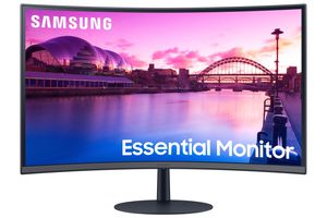 Samsung Essential S39C Monitorius 27'' VA LED Curved, FHD 1920x1080, 4 ms, 250 cd/m2, 75 Hz, Juoda