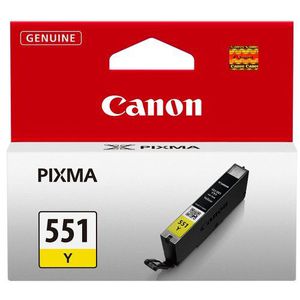 Canon CLI-551 (6511B001), geltona kasetė rašaliniams spausdintuvams
