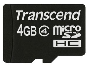 Transcend MicroSDHC 4GB Class 4